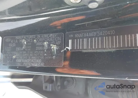 2015 Kia Forte Lx from USA, damaged, VIN KNAFX4A61F5420410